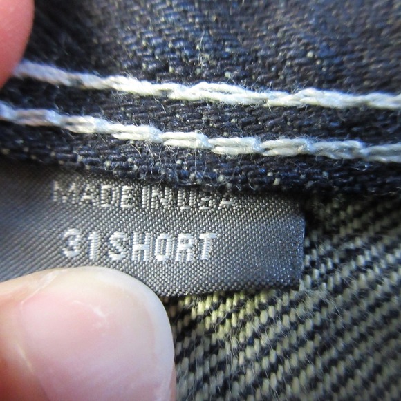 Armani Exchange Distressed Jeans Made in USA Denim Blue Mens Size 31 Short 764 - Picture 10 of 13